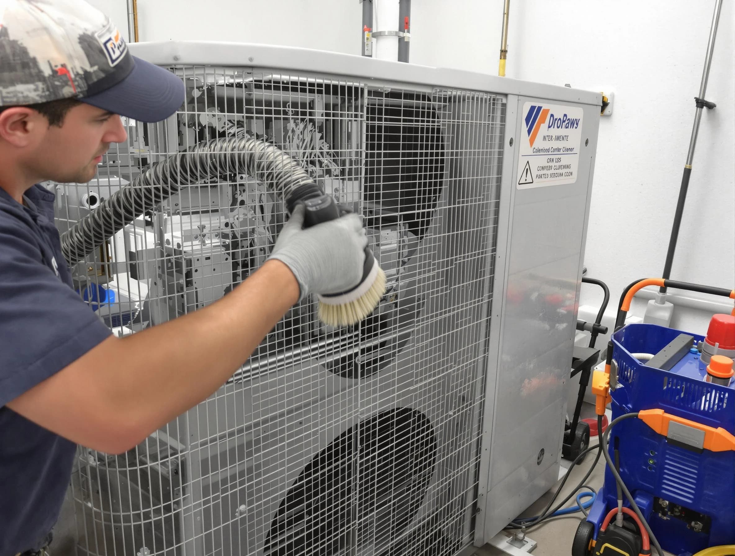 Grayson Air Duct Cleaning specialist performing precision AC coil cleaning for improved system performance in Grayson