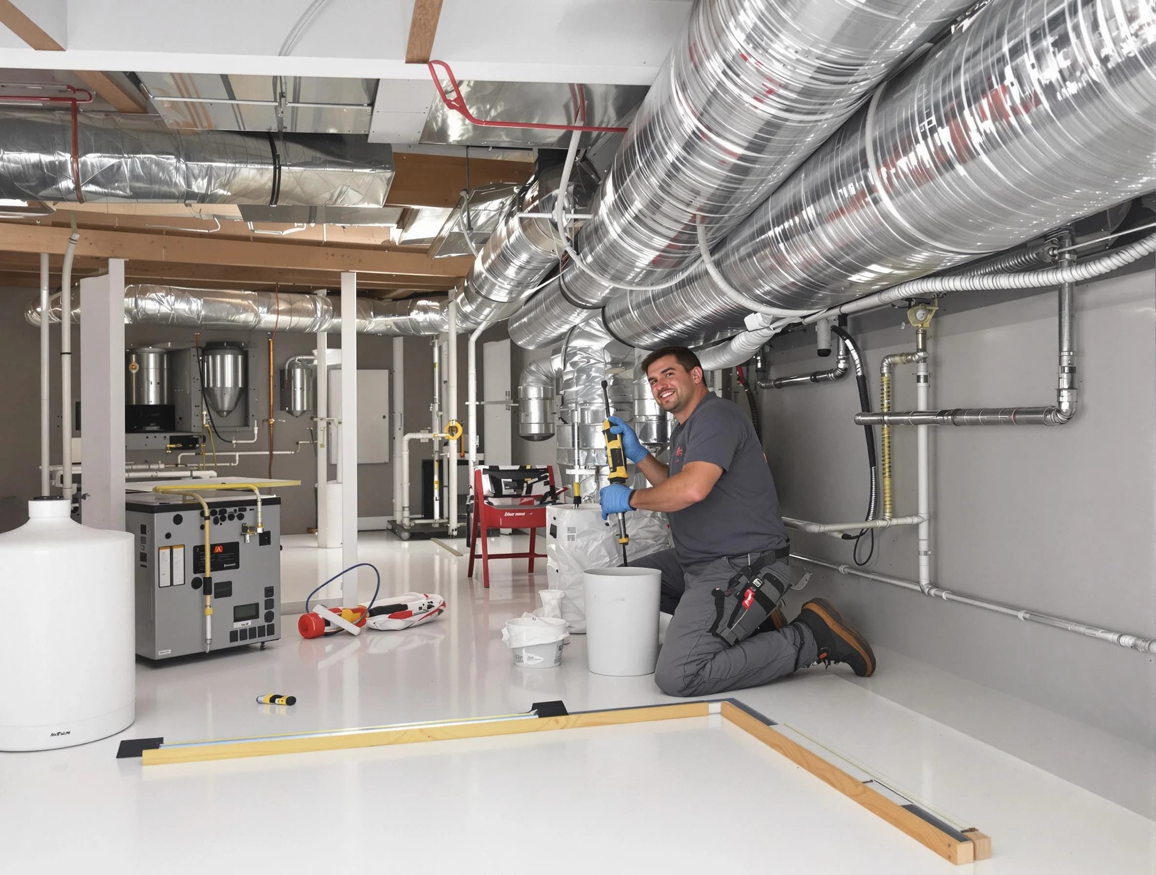 Professional duct sealing service by Grayson Air Duct Cleaning in Grayson