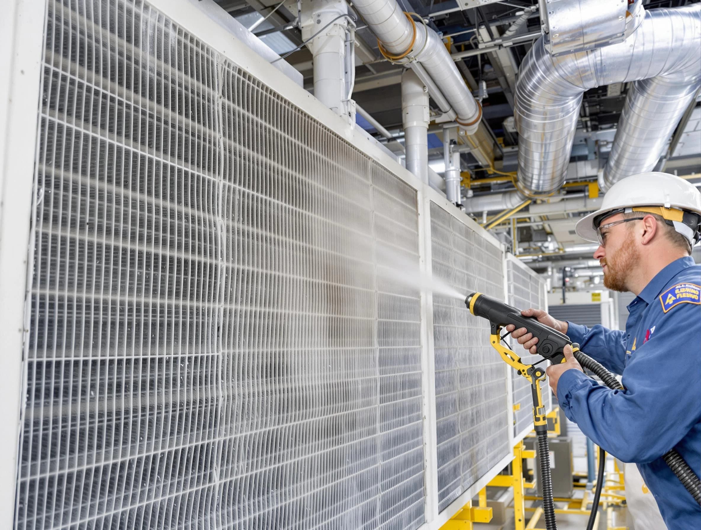 Professional commercial coil cleaning by Grayson Air Duct Cleaning in Grayson