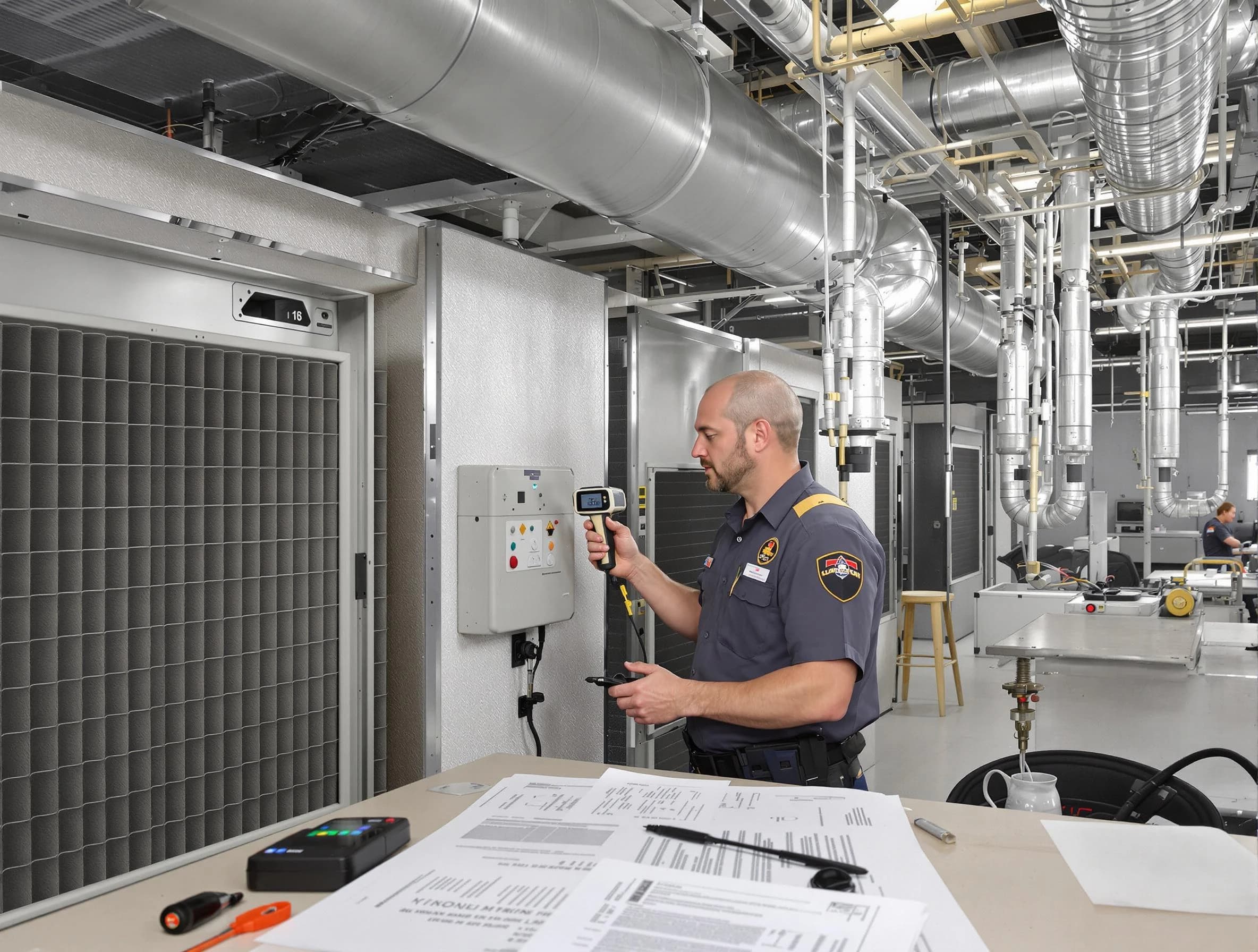 Professional filter system inspection by Grayson Air Duct Cleaning in Grayson