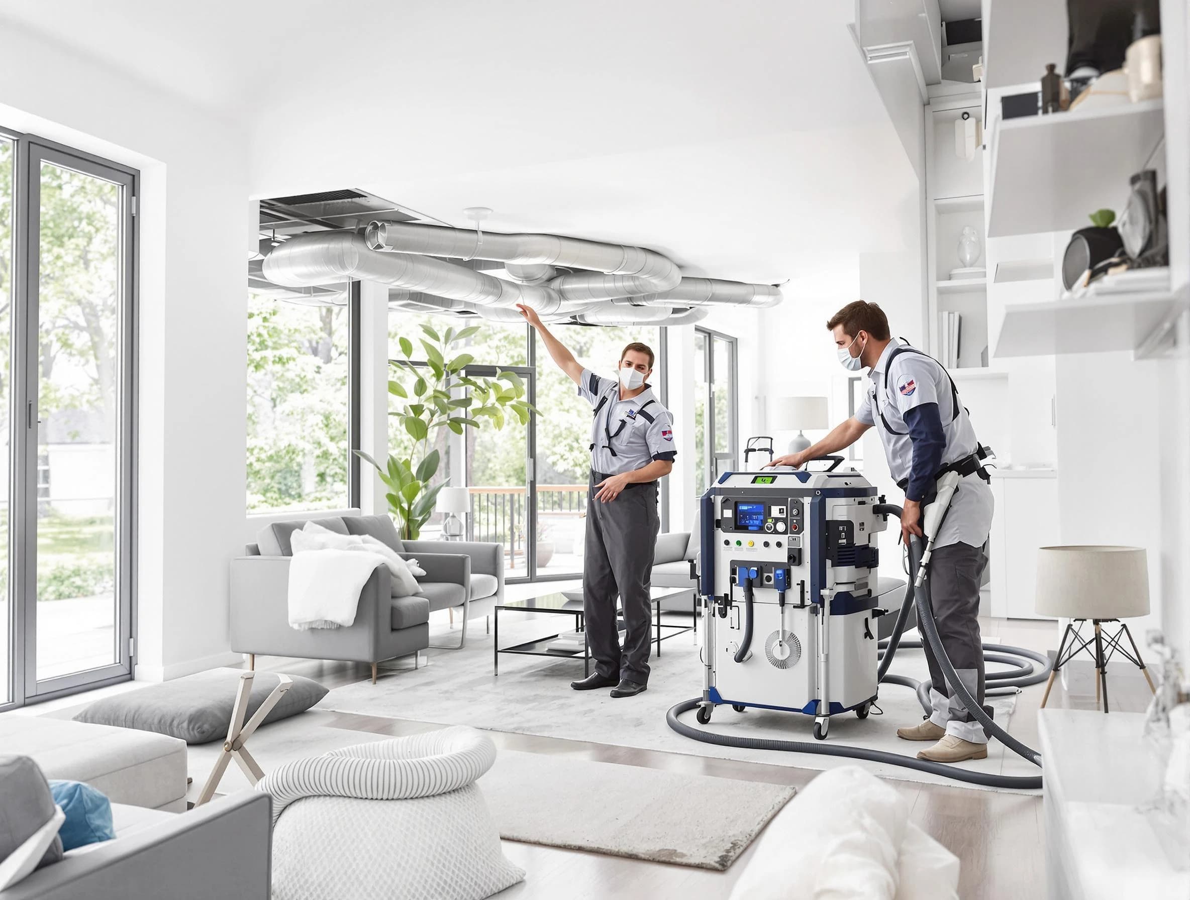 Grayson Air Duct Cleaning professional conducting pure air duct cleaning with state-of-the-art equipment in Grayson