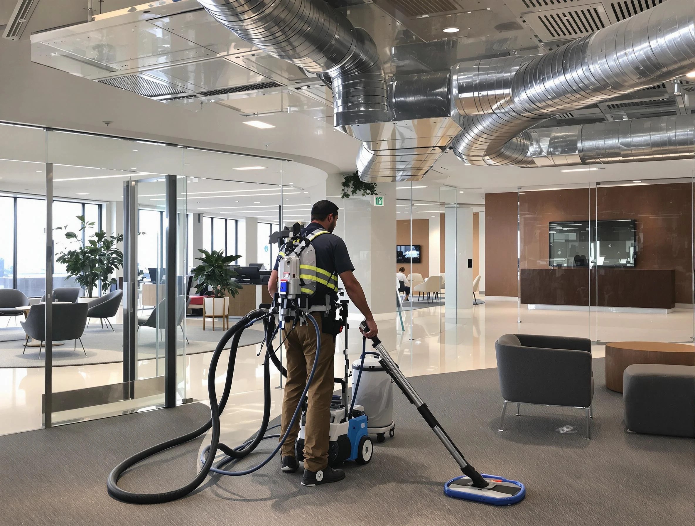 Commercial duct cleaning service by Grayson Air Duct Cleaning in Grayson