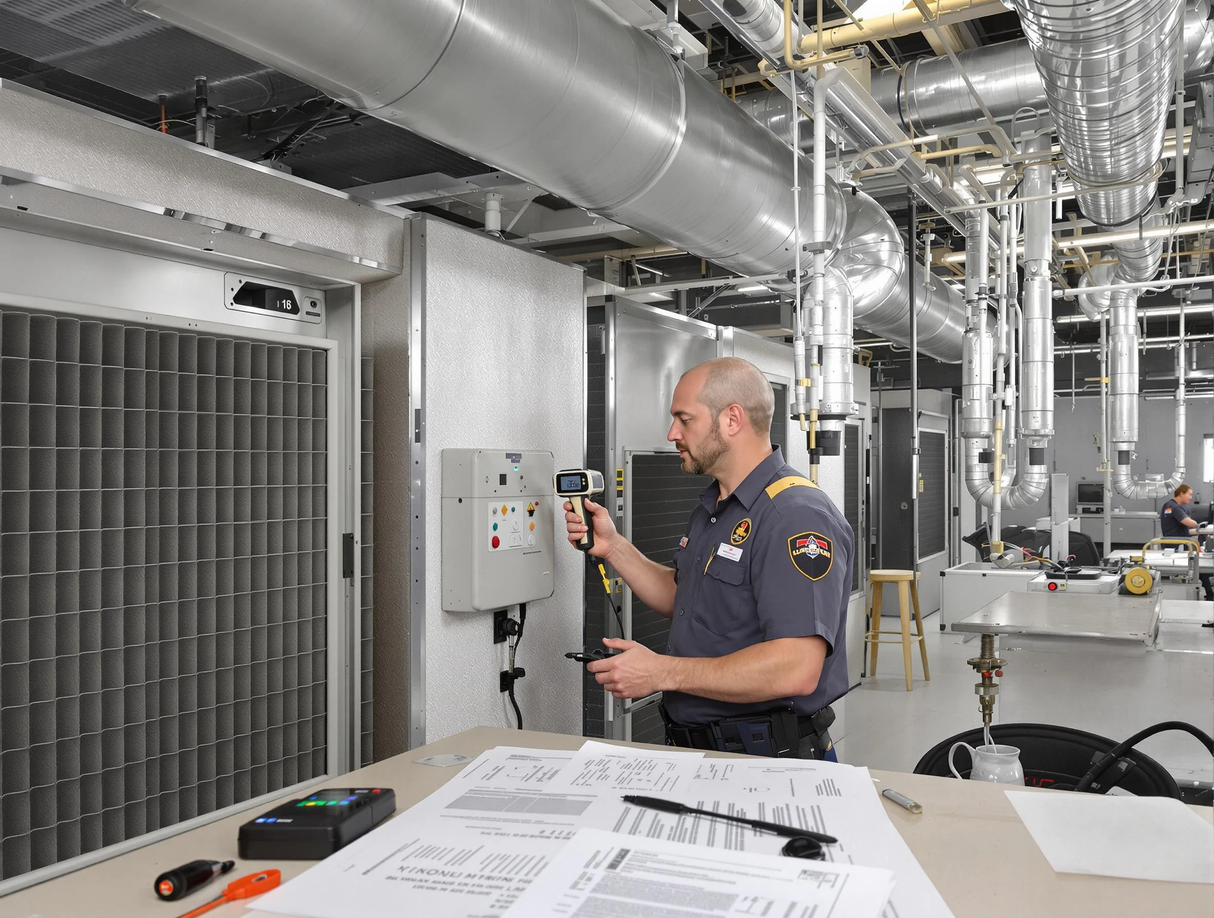 Professional filter system inspection by Grayson Air Duct Cleaning in Grayson